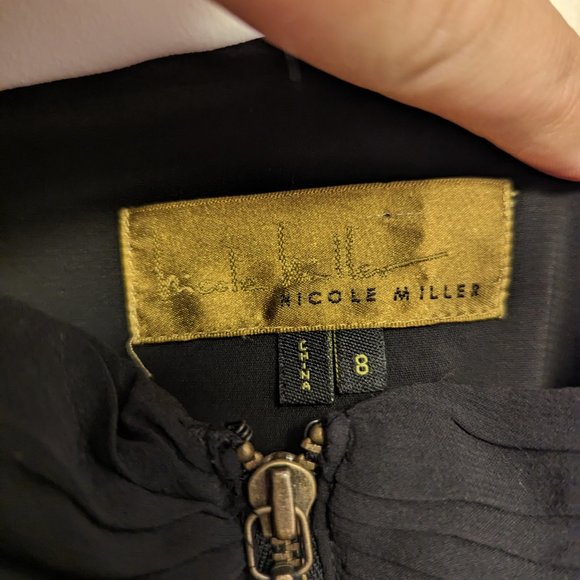 Nicole Miller Black Dress - Size 8 - Picture 5 of 5